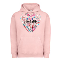 Pigment Salmon dental life element heart Urban Hoodie - AdoDesignShop