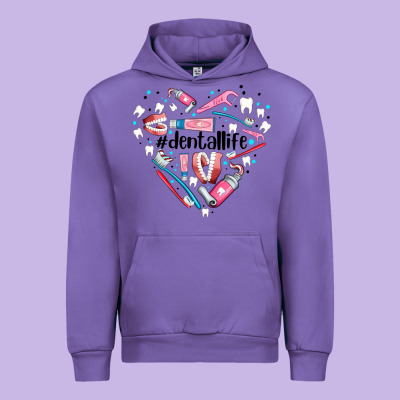 Dental Life Element Heart Urban Hoodie Designed By Adodesignshop
