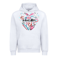 White dental life element heart Urban Hoodie - AdoDesignShop