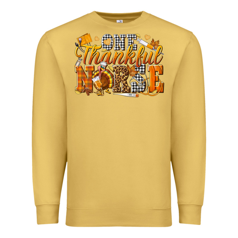 One Thankful Nurse Premium Sweatshirt by texasbilliewilder | Teevron