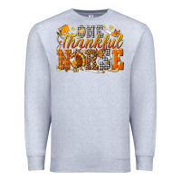 Heather Grey one thankful nurse Premium Sweatshirt - texasbilliewilder
