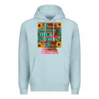 Blue Mist raised 90's country guitar cactus sunflower's 12 oz can cooler (regula Premium Hoodie - Artiststas