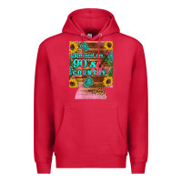Cardinal raised 90's country guitar cactus sunflower's 12 oz can cooler (regula Premium Hoodie - Artiststas