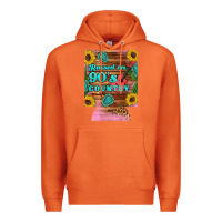Carrot raised 90's country guitar cactus sunflower's 12 oz can cooler (regula Premium Hoodie - Artiststas