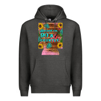 Charcoal Heather raised 90's country guitar cactus sunflower's 12 oz can cooler (regula Premium Hoodie - Artiststas