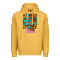 Mustard raised 90's country guitar cactus sunflower's 12 oz can cooler (regula Premium Hoodie - Artiststas