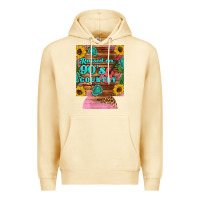 Pina Colada raised 90's country guitar cactus sunflower's 12 oz can cooler (regula Premium Hoodie - Artiststas