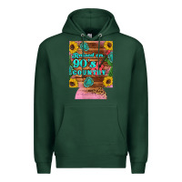 Sports Green raised 90's country guitar cactus sunflower's 12 oz can cooler (regula Premium Hoodie - Artiststas