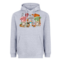 Heather Grey bakery gnomes Heavyweight Hoodie - Zillion Design Studio