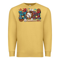 Antique Gold mom baseball Premium Sweatshirt - Zillion Design Studio