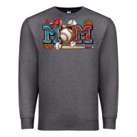 Charcoal Heather mom baseball Premium Sweatshirt - Zillion Design Studio