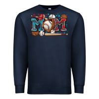 Navy mom baseball Premium Sweatshirt - Zillion Design Studio