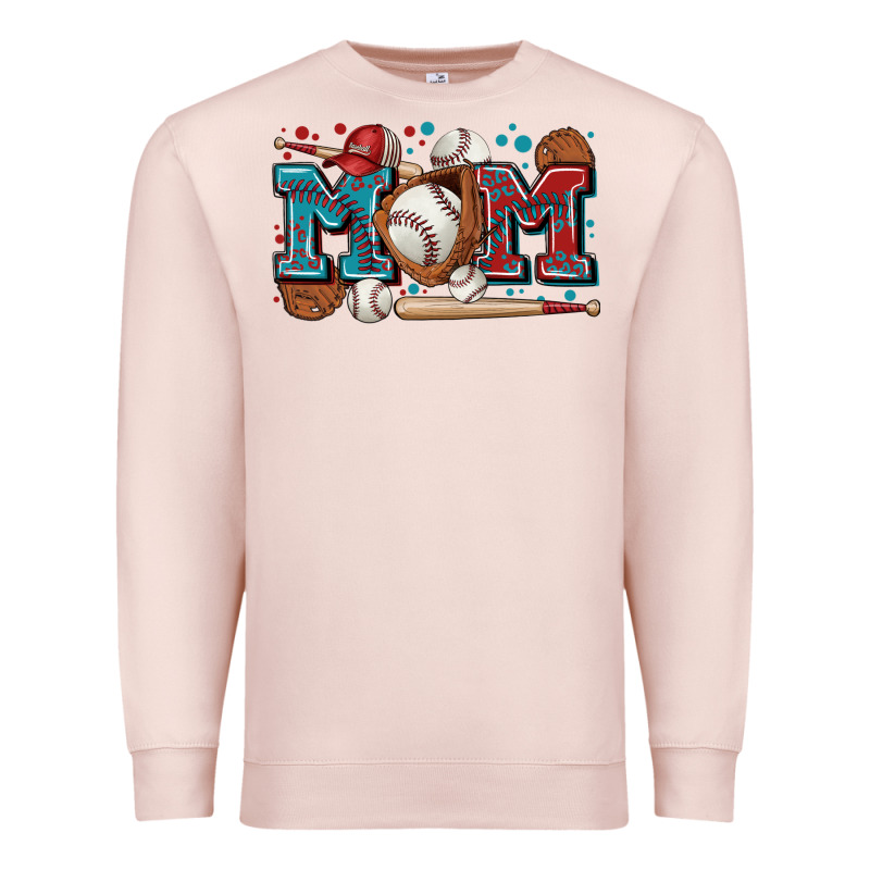 Mom Baseball Premium Sweatshirt by Zillion Design Studio | Teevron