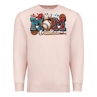 Pale Pink mom baseball Premium Sweatshirt - Zillion Design Studio