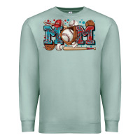 Seafoam mom baseball Premium Sweatshirt - Zillion Design Studio