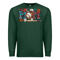 Sports Green mom baseball Premium Sweatshirt - Zillion Design Studio
