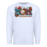 White mom baseball Premium Sweatshirt - Zillion Design Studio