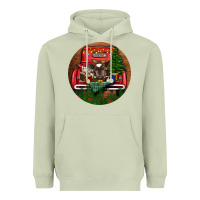 Matcha Baby Cow Christmas Heavyweight Hoodie - RanaPortraitStore