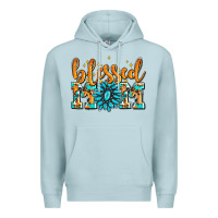 Blue Mist blessed mom with gemstone Premium Hoodie - AdoDesignShop