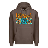 Coffee blessed mom with gemstone Premium Hoodie - AdoDesignShop