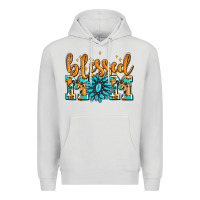 Dove Grey blessed mom with gemstone Premium Hoodie - AdoDesignShop