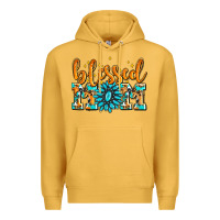 Mustard blessed mom with gemstone Premium Hoodie - AdoDesignShop