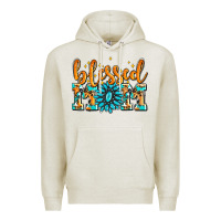 Oatmeal Heather blessed mom with gemstone Premium Hoodie - AdoDesignShop
