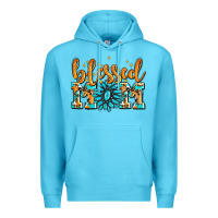 Ocean Blue blessed mom with gemstone Premium Hoodie - AdoDesignShop