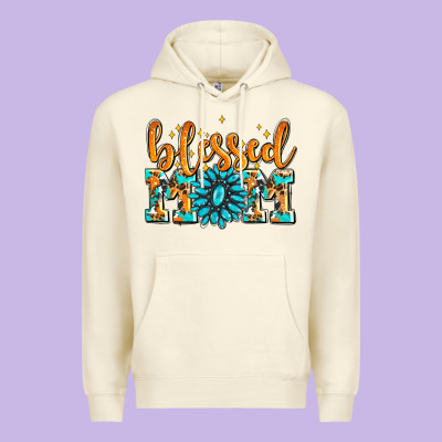Blessed Mom With Gemstone Premium Hoodie Designed By Adodesignshop