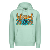 Seafoam blessed mom with gemstone Premium Hoodie - AdoDesignShop