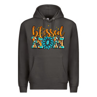 Smoke blessed mom with gemstone Premium Hoodie - AdoDesignShop