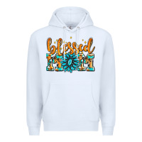 White blessed mom with gemstone Premium Hoodie - AdoDesignShop