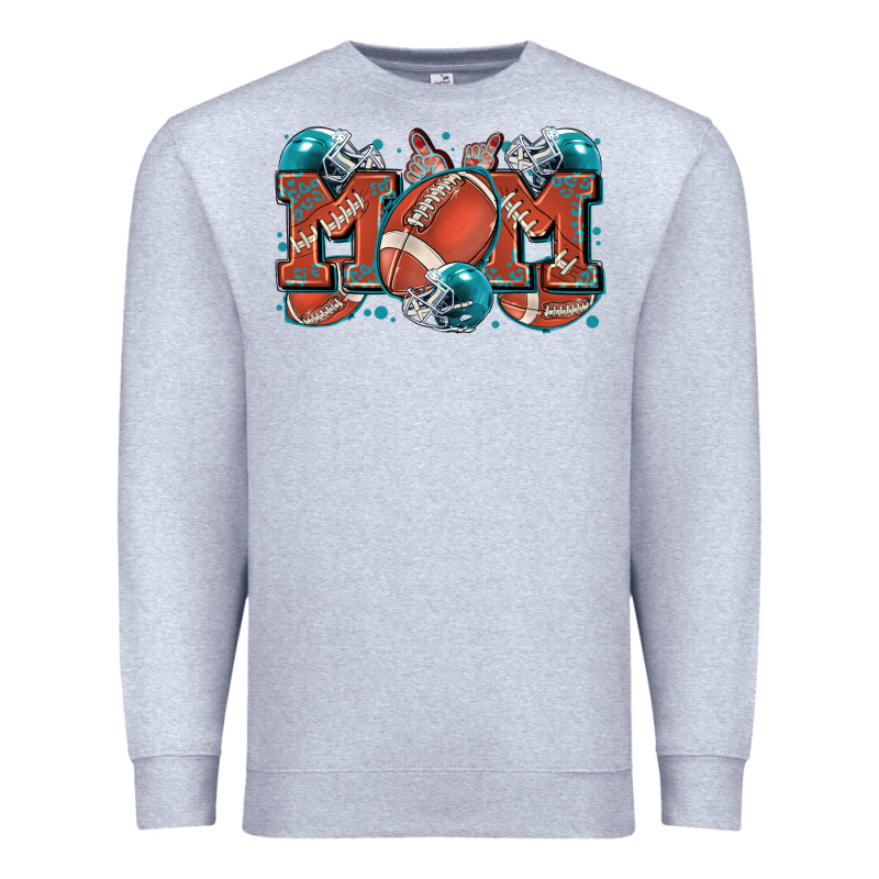 Mom American Football Premium Sweatshirt by Zillion Design Studio | Teevron
