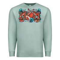 Seafoam mom american football Premium Sweatshirt - Zillion Design Studio