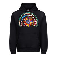Black sunflower american flag leopard gemstone cowhide rainbow Urban Hoodie - Artiststas