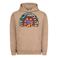 Pigment Burro sunflower american flag leopard gemstone cowhide rainbow Urban Hoodie - Artiststas