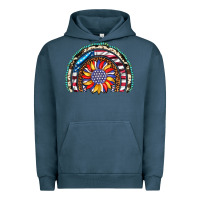 Pigment Midnight Navy sunflower american flag leopard gemstone cowhide rainbow Urban Hoodie - Artiststas