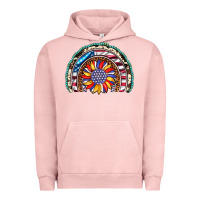 Pigment Salmon sunflower american flag leopard gemstone cowhide rainbow Urban Hoodie - Artiststas