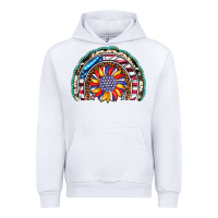 White sunflower american flag leopard gemstone cowhide rainbow Urban Hoodie - Artiststas