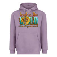 Lavender trust in the lord with all your heart Heavyweight Hoodie - texasbilliewilder