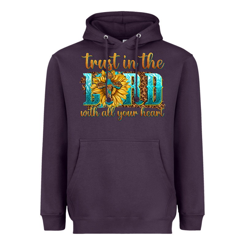 Trust In The Lord With All Your Heart Heavyweight Hoodie by texasbilliewilder | Teevron