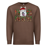 Chestnut christmas  white shepherd dog mom Premium Sweatshirt - RanaPortraitStore
