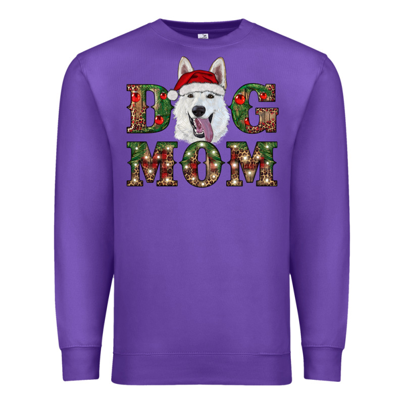 Christmas  White Shepherd Dog Mom Premium Sweatshirt by RanaPortraitStore | Teevron
