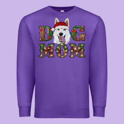 Christmas  White Shepherd Dog Mom Premium Sweatshirt Designed By Ranaportraitstore