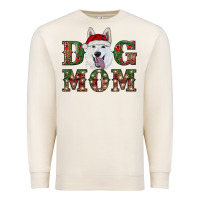 Sandshell christmas  white shepherd dog mom Premium Sweatshirt - RanaPortraitStore