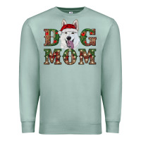 Seafoam christmas  white shepherd dog mom Premium Sweatshirt - RanaPortraitStore