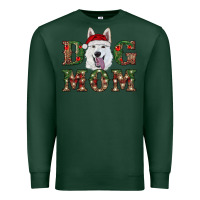 Sports Green christmas  white shepherd dog mom Premium Sweatshirt - RanaPortraitStore