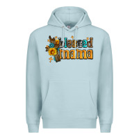 Blue Mist blessed mama Premium Hoodie - AdoDesignShop
