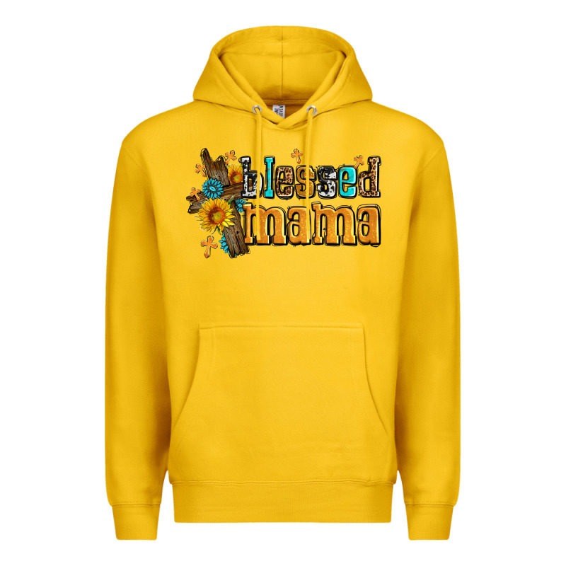 Blessed Mama Premium Hoodie by AdoDesignShop | Teevron