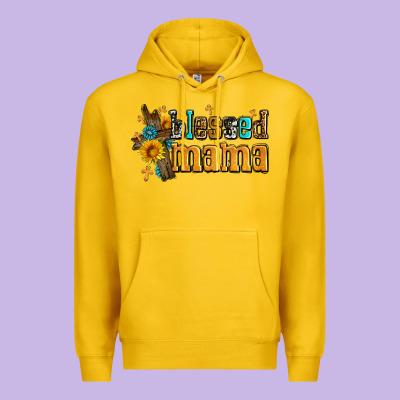 Blessed Mama Premium Hoodie Designed By Adodesignshop